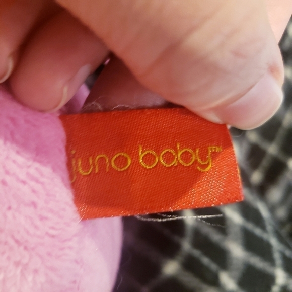 Juno Baby Pink Bunny Plush Stuffed Animal Juno's Rythm 13" Toy Girl's Doll EUC - Picture 5 of 7